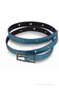 Victoria Secret India Women Casual Blue Artificial Leather Belt(Blue)